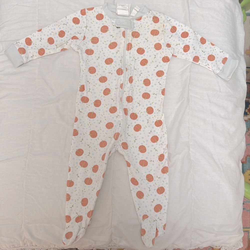 Pima Cotton Fall Pumpkin Footie